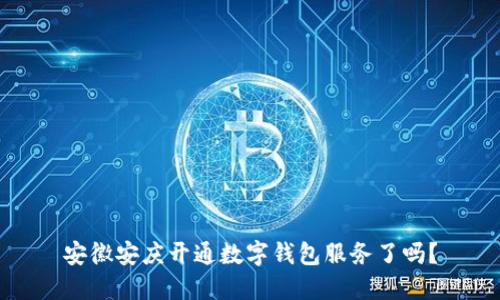 安徽安慶開通數(shù)字錢包服務了嗎？