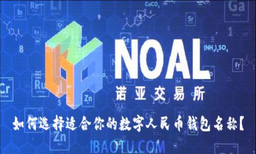如何選擇適合你的數(shù)字人民幣錢包名稱？